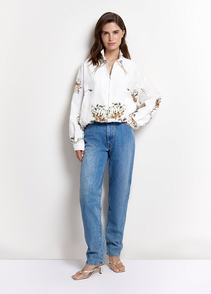 картинка Бомбер с вышивкой и пайетками от бренда Оксаны Лаврентьевой OLOLOL