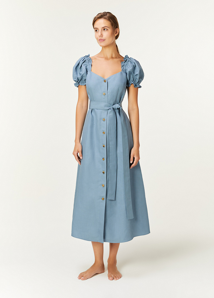 картинка Платье изо льна и лиоцелла от бренда Оксаны Лаврентьевой OLOLOL