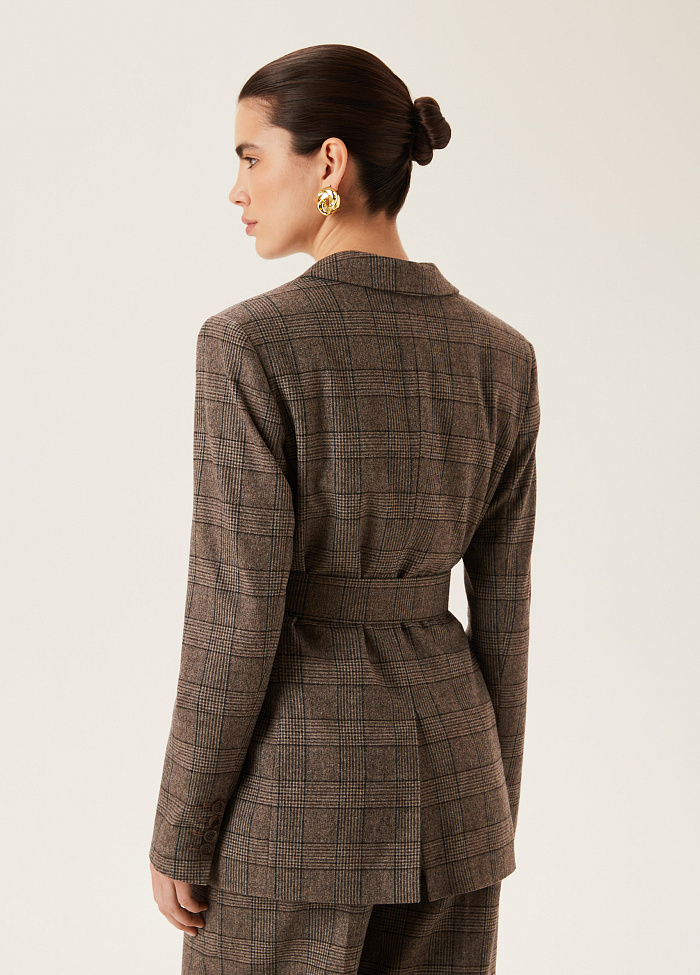 картинка Жакет двубортный с поясом от бренда Оксаны Лаврентьевой OLOLOL