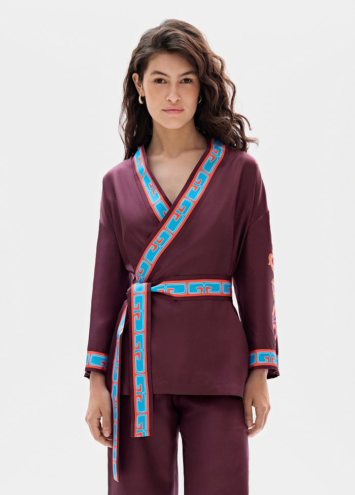 картинка Жакет-кимоно из шелка от бренда Оксаны Лаврентьевой OLOLOL