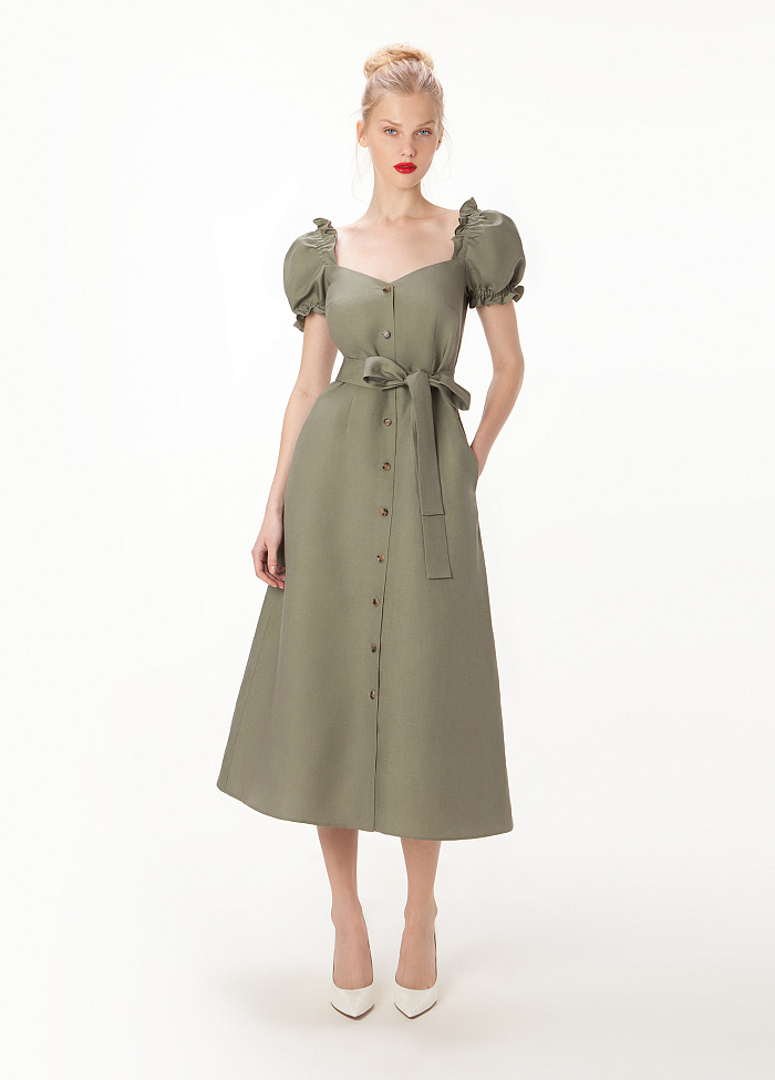 картинка Платье из льна и лиоцелла от бренда Оксаны Лаврентьевой OLOLOL