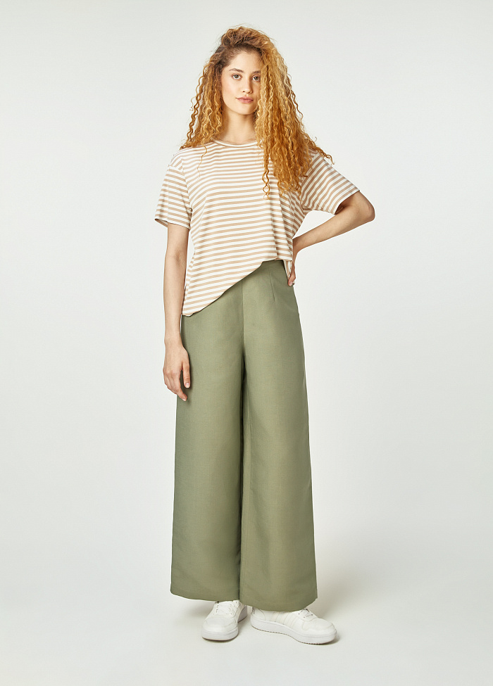 картинка Брюки из льна и лиоцелла от бренда Оксаны Лаврентьевой OLOLOL