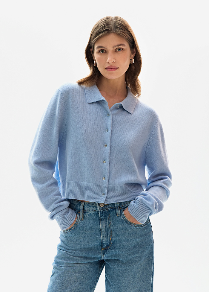 картинка Кардиган вязаный из кашемира от бренда Оксаны Лаврентьевой OLOLOL