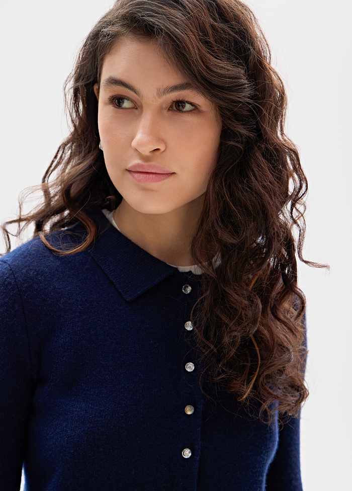 картинка Кардиган вязаный из кашемира от бренда Оксаны Лаврентьевой OLOLOL