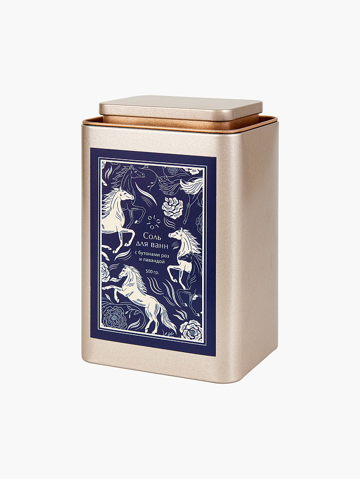 картинка Соль для ванн с бутонами роз и лавандой от бренда Оксаны Лаврентьевой OLOLOL