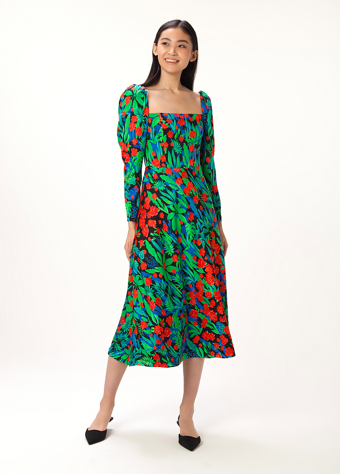 картинка Платье из шёлка от бренда Оксаны Лаврентьевой OLOLOL