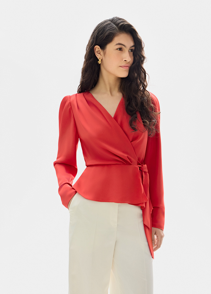 картинка Блузка из шелка от бренда Оксаны Лаврентьевой OLOLOL