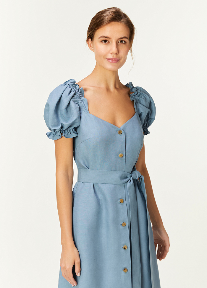 картинка Платье изо льна и лиоцелла от бренда Оксаны Лаврентьевой OLOLOL