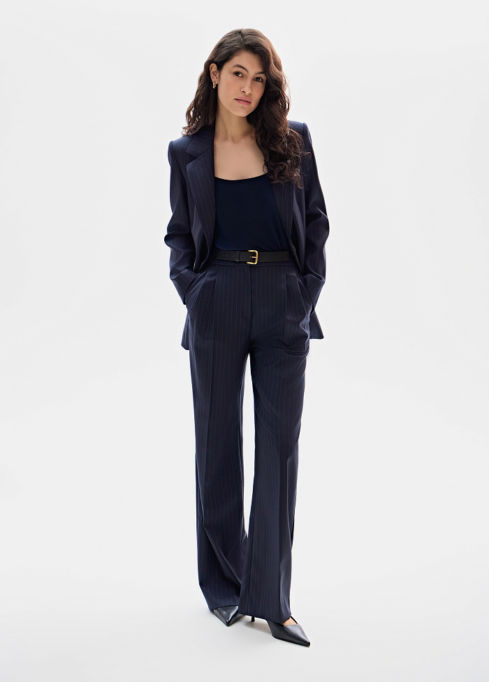 картинка Жакет из шерсти в полоску от бренда Оксаны Лаврентьевой OLOLOL