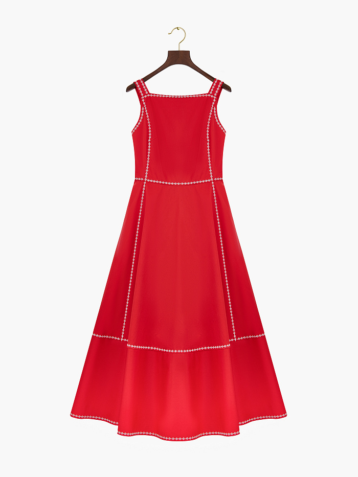 картинка Платье из хлопка с вышивкой от бренда Оксаны Лаврентьевой OLOLOL