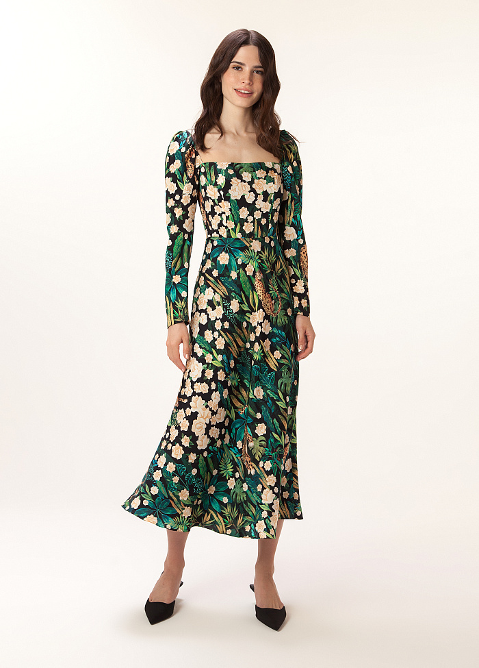 картинка Платье из шёлка от бренда Оксаны Лаврентьевой OLOLOL