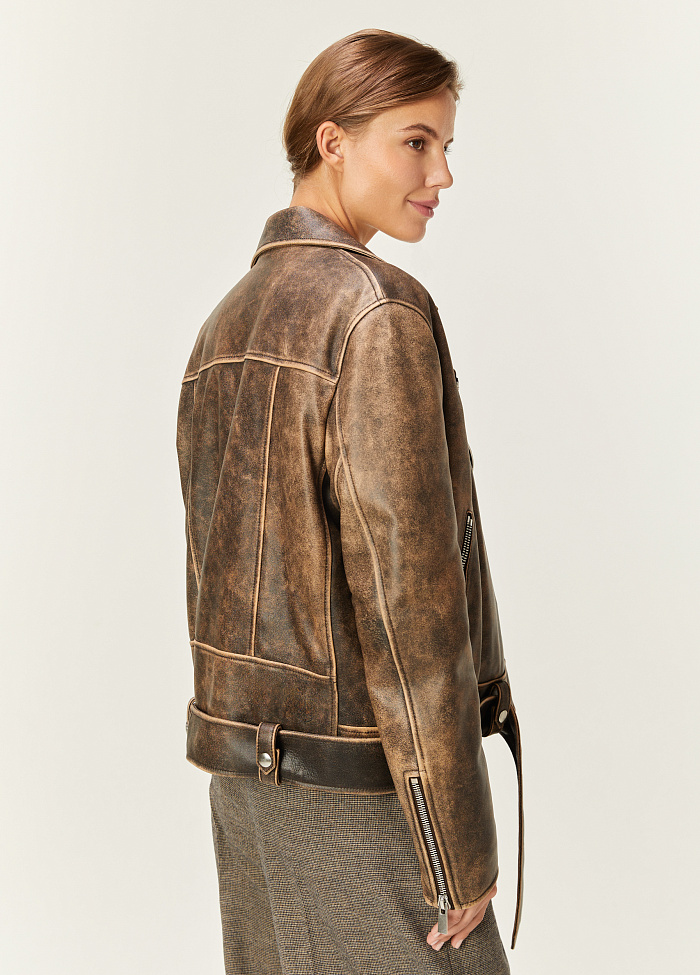 картинка Куртка кожаная от бренда Оксаны Лаврентьевой OLOLOL