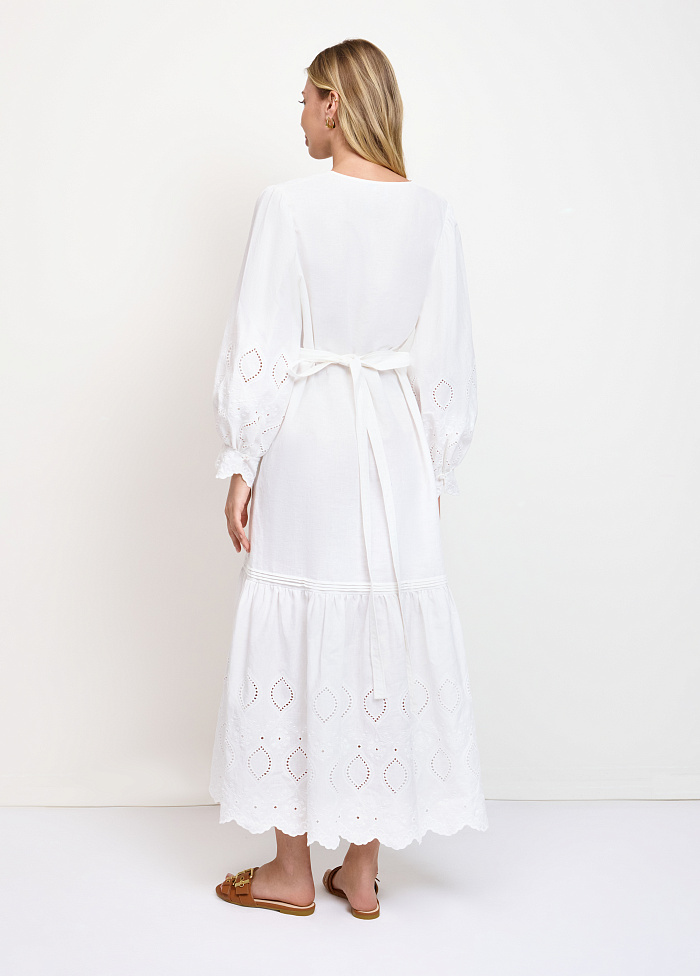 картинка Платье из хлопка и льна от бренда Оксаны Лаврентьевой OLOLOL