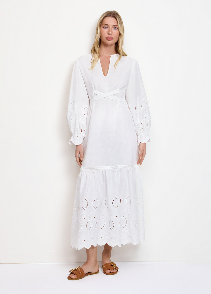 картинка Платье из хлопка и льна от бренда Оксаны Лаврентьевой OLOLOL