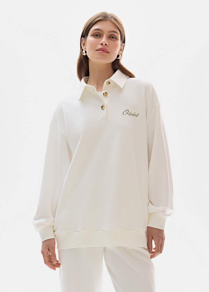 картинка Свитшот из хлопка от бренда Оксаны Лаврентьевой OLOLOL