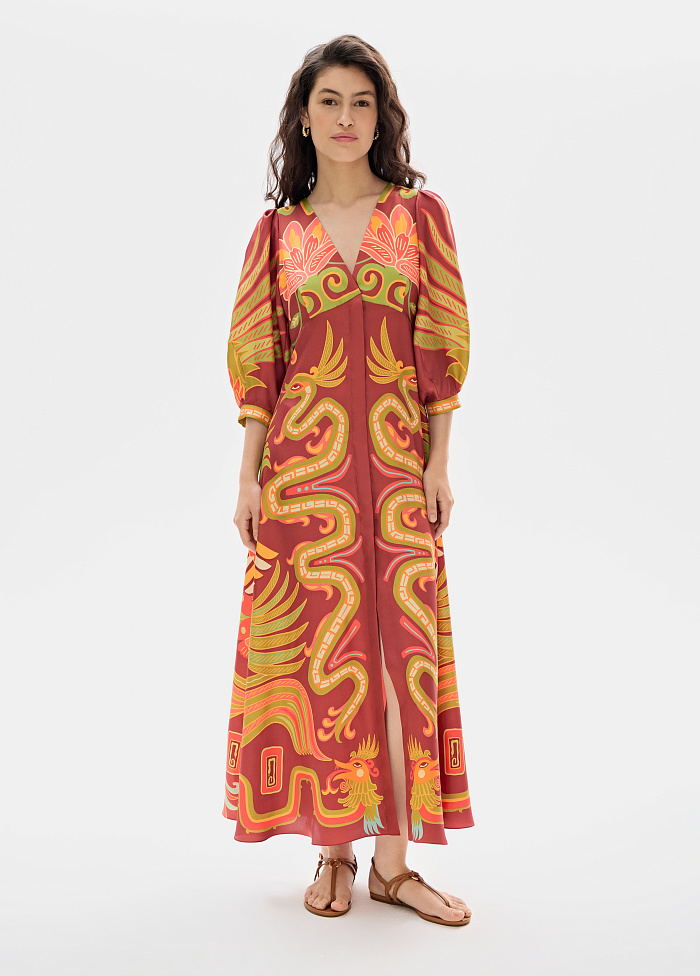 картинка Платье из шелка от бренда Оксаны Лаврентьевой OLOLOL