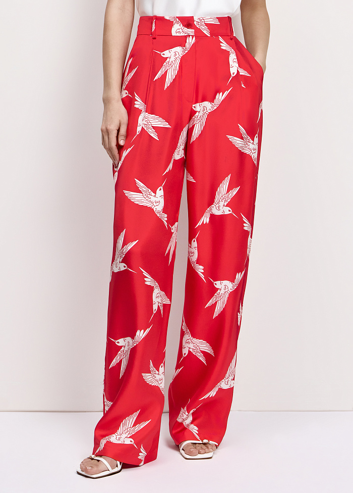 картинка Брюки из шелка от бренда Оксаны Лаврентьевой OLOLOL