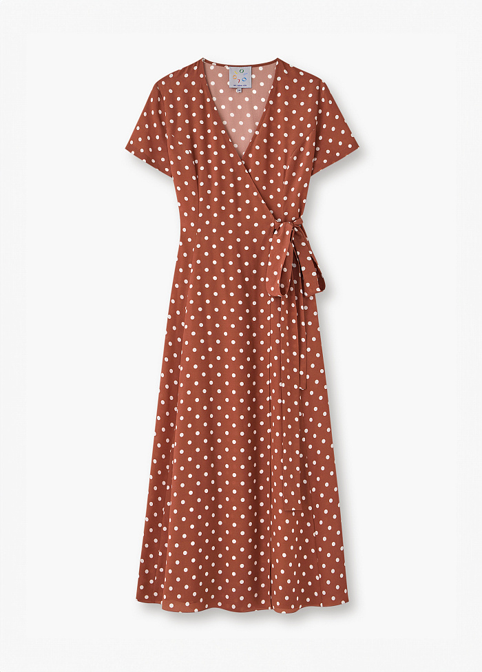 картинка Платье из шелка в горошек  от бренда Оксаны Лаврентьевой OLOLOL