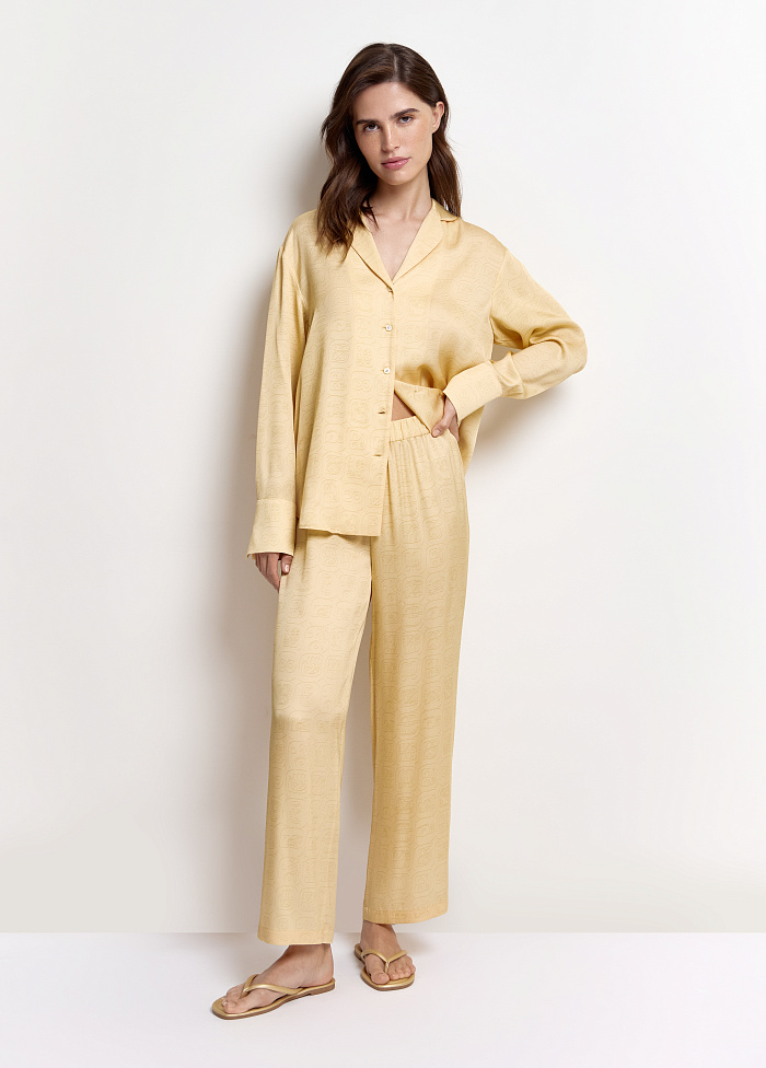 картинка Брюки из шёлка укороченные от бренда Оксаны Лаврентьевой OLOLOL