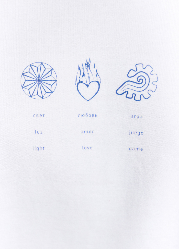 картинка Футболка из хлопка от бренда Оксаны Лаврентьевой OLOLOL