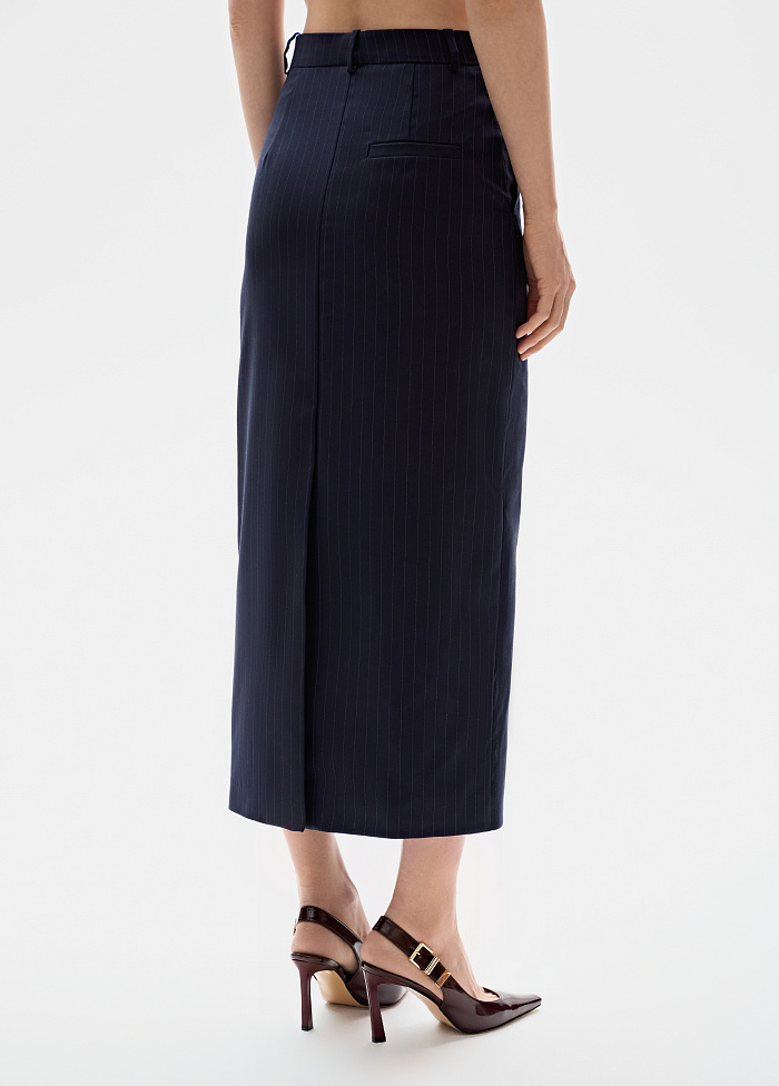 картинка Юбка из шерсти в полоску от бренда Оксаны Лаврентьевой OLOLOL