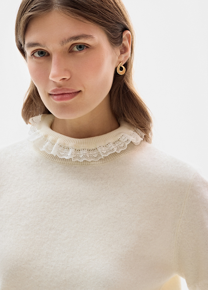 картинка Свитер вязаный из шерсти от бренда Оксаны Лаврентьевой OLOLOL