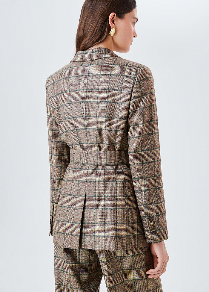 картинка Жакет двубортный с поясом от бренда Оксаны Лаврентьевой OLOLOL