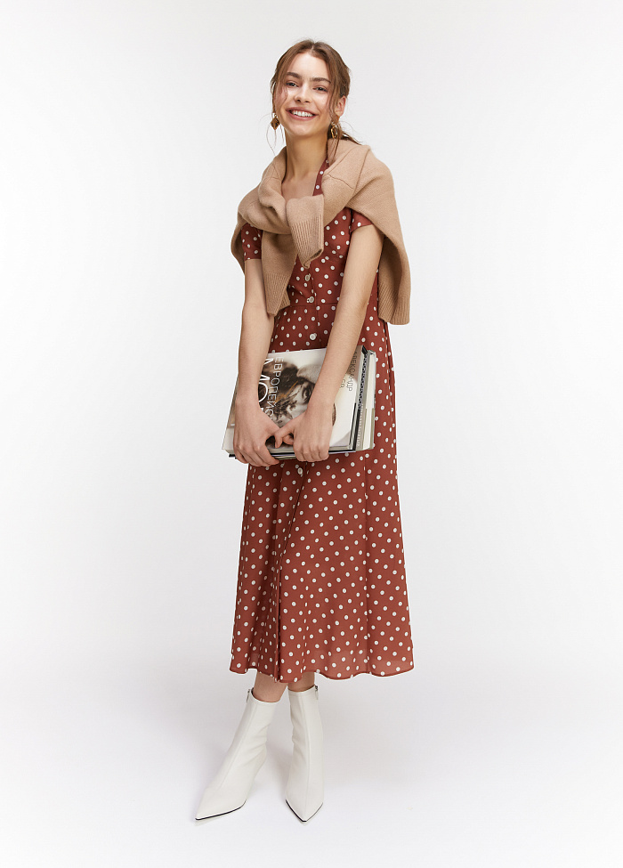 картинка Платье из шелка на пуговицах  от бренда Оксаны Лаврентьевой OLOLOL