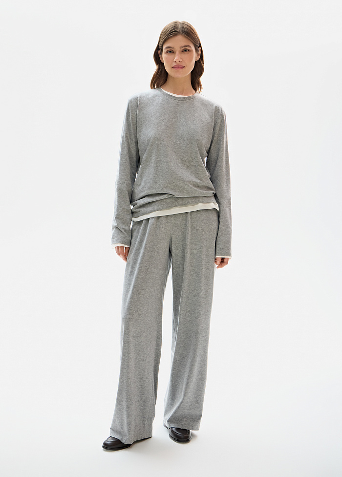 картинка Брюки трикотажные из хлопка от бренда Оксаны Лаврентьевой OLOLOL