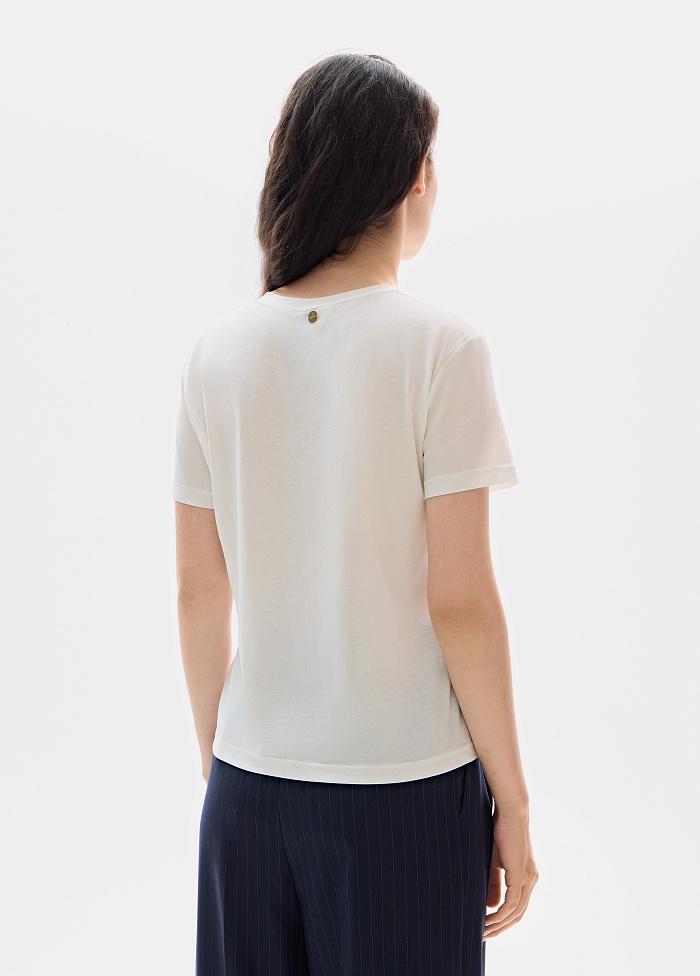 картинка Футболка из лиоцелла от бренда Оксаны Лаврентьевой OLOLOL