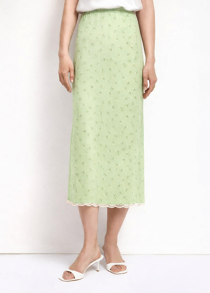 картинка Юбка из шелка от бренда Оксаны Лаврентьевой OLOLOL