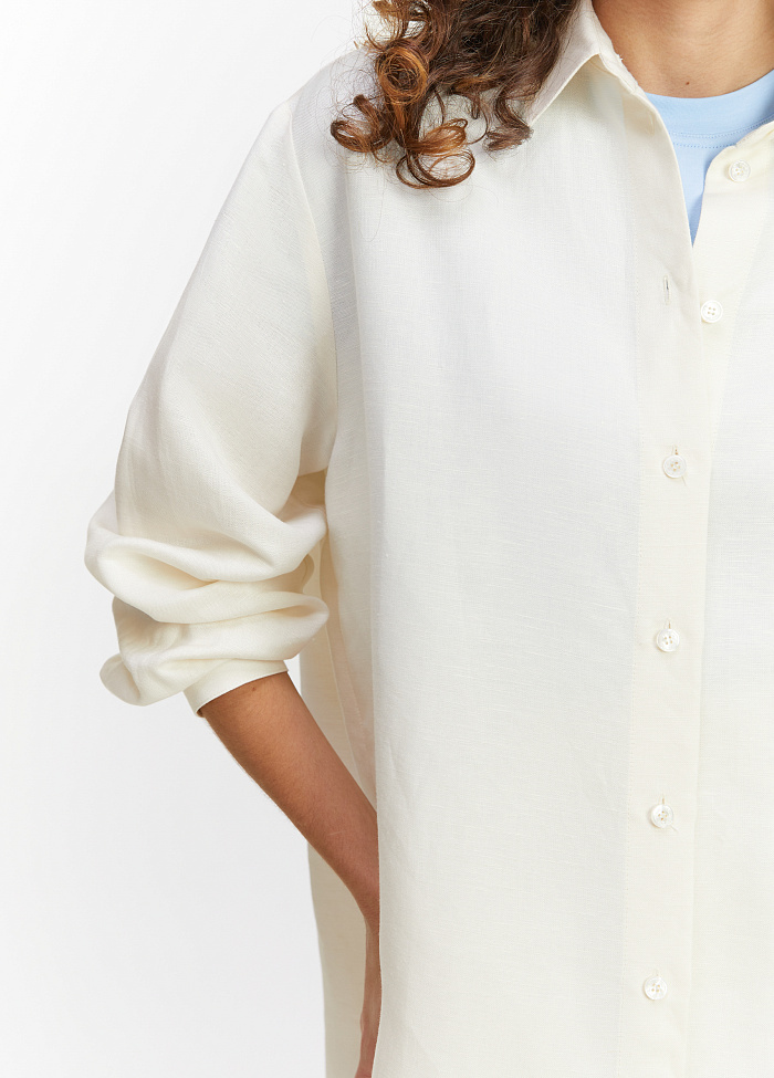 картинка Блузка из льна и вискозы от бренда Оксаны Лаврентьевой OLOLOL