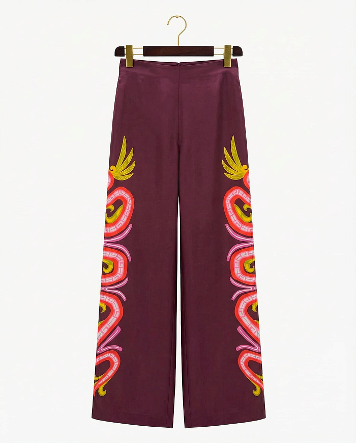 картинка Брюки из шелка от бренда Оксаны Лаврентьевой OLOLOL