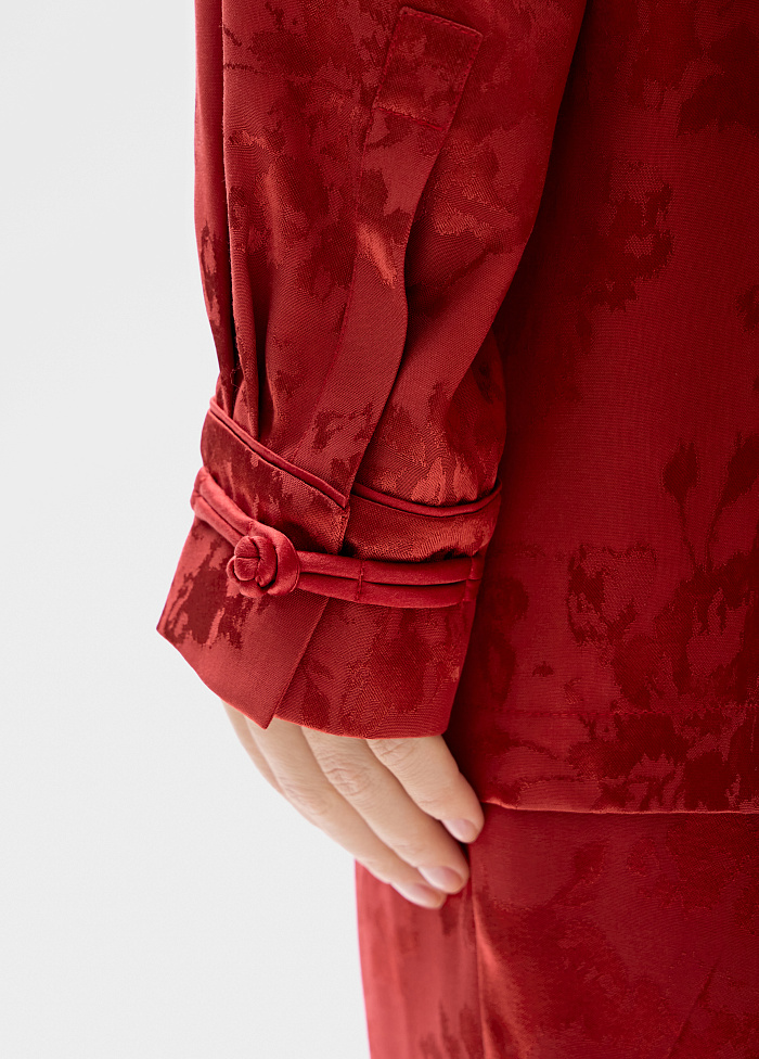 картинка Блузка из жаккарда от бренда Оксаны Лаврентьевой OLOLOL