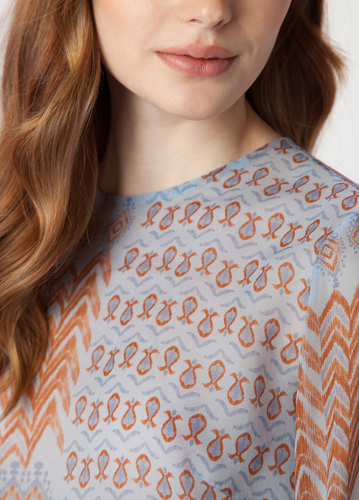 картинка Блузка из шёлка от бренда Оксаны Лаврентьевой OLOLOL