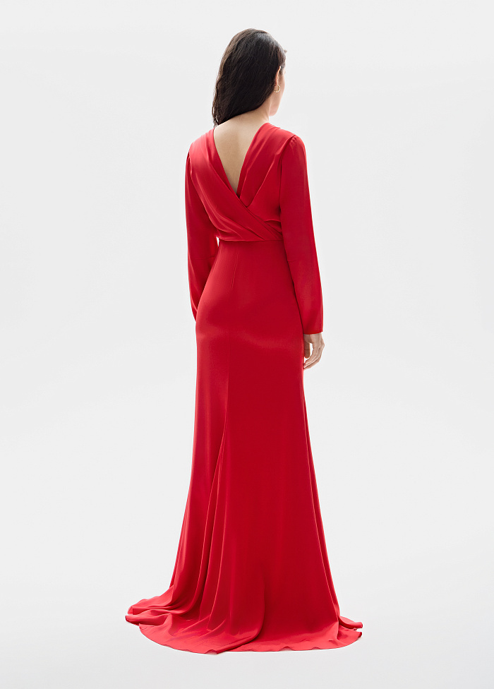 картинка Платье вечернее из шёлка от бренда Оксаны Лаврентьевой OLOLOL