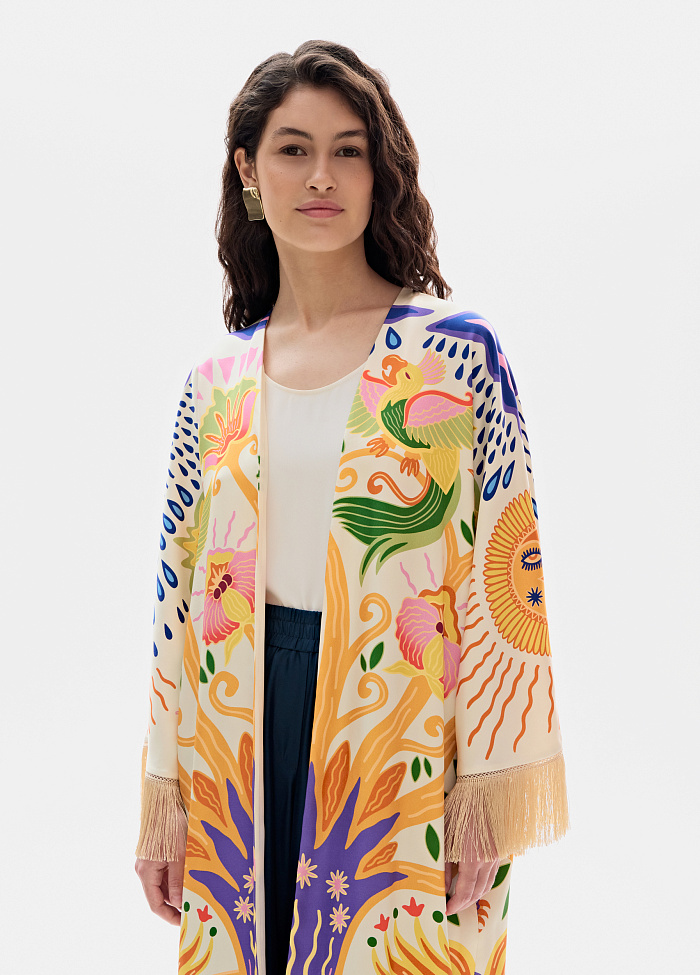 картинка Кимоно из шелка от бренда Оксаны Лаврентьевой OLOLOL