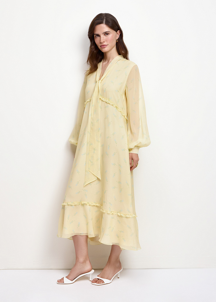 картинка Платье из шелка от бренда Оксаны Лаврентьевой OLOLOL