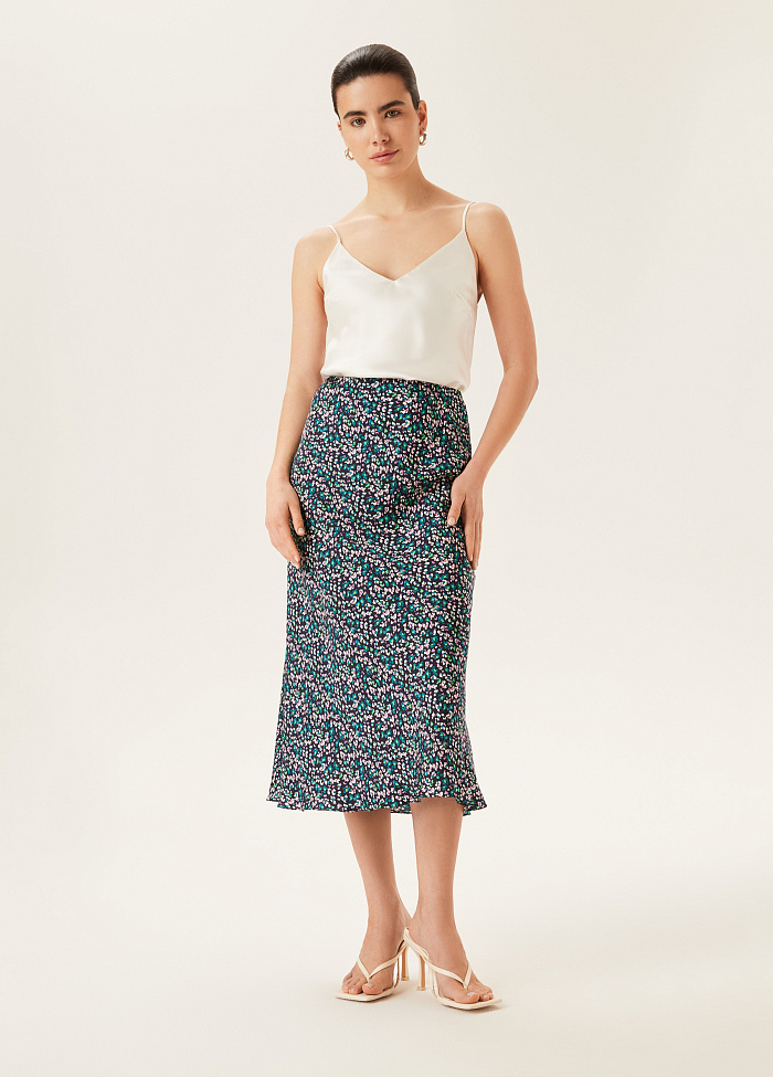 картинка Юбка миди из шелка от бренда Оксаны Лаврентьевой OLOLOL