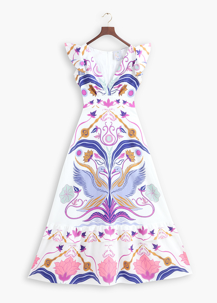 картинка Платье из вискозы и льна от бренда Оксаны Лаврентьевой OLOLOL