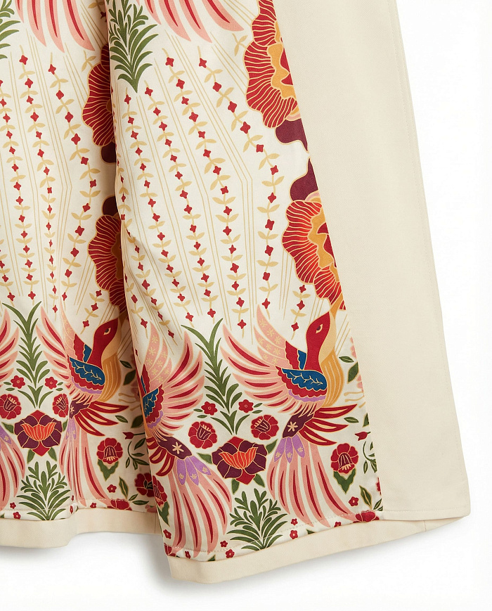 картинка Плащ из хлопка c вышивкой от бренда Оксаны Лаврентьевой OLOLOL