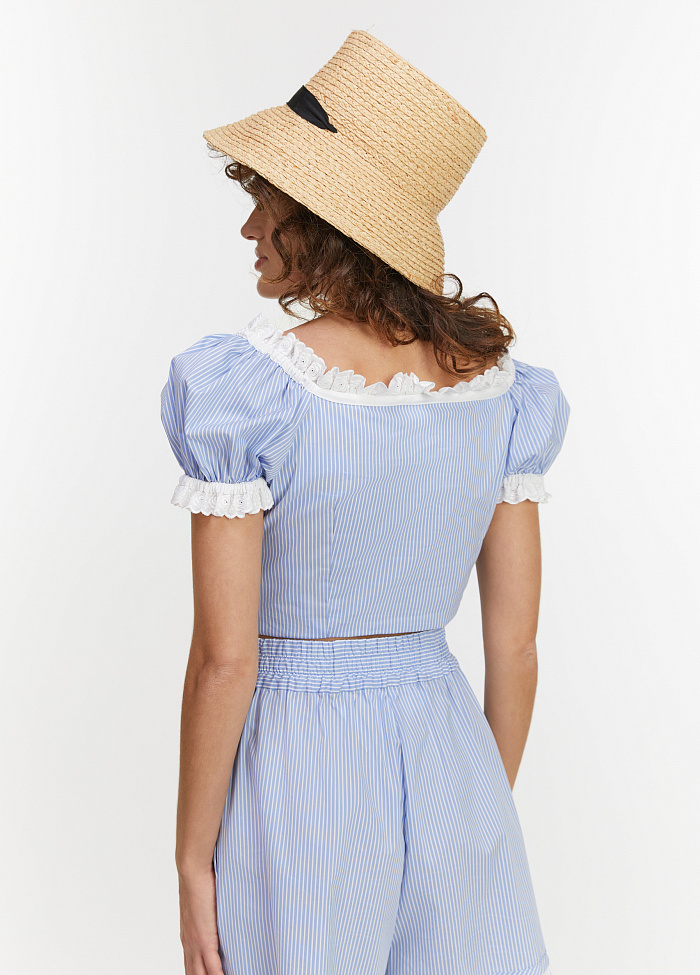 картинка Топ из хлопка от бренда Оксаны Лаврентьевой OLOLOL