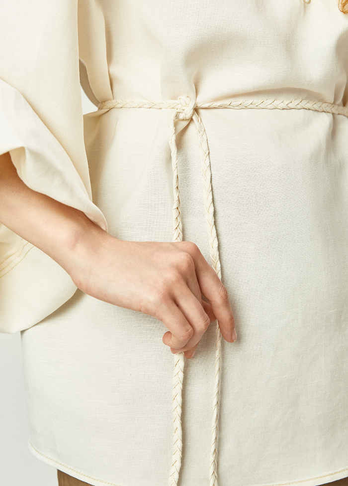 картинка Блузка из вискозы и льна от бренда Оксаны Лаврентьевой OLOLOL