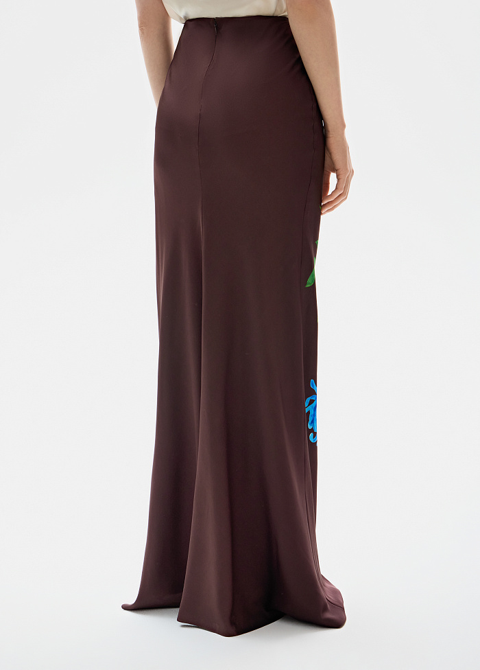 картинка Юбка из шелка от бренда Оксаны Лаврентьевой OLOLOL