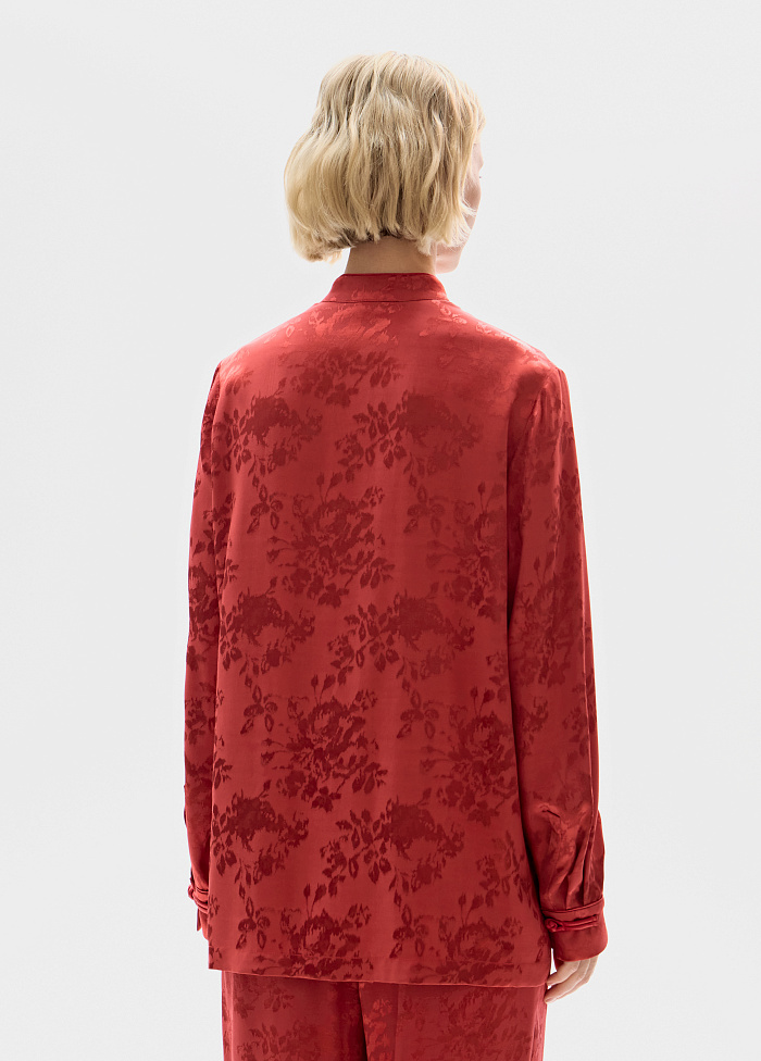 картинка Блузка из жаккарда от бренда Оксаны Лаврентьевой OLOLOL