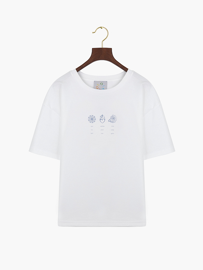 картинка Футболка из хлопка от бренда Оксаны Лаврентьевой OLOLOL