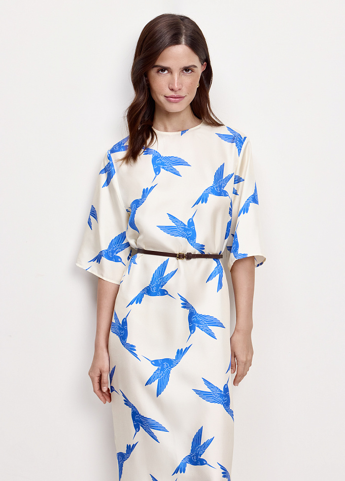 картинка Платье из шелка от бренда Оксаны Лаврентьевой OLOLOL