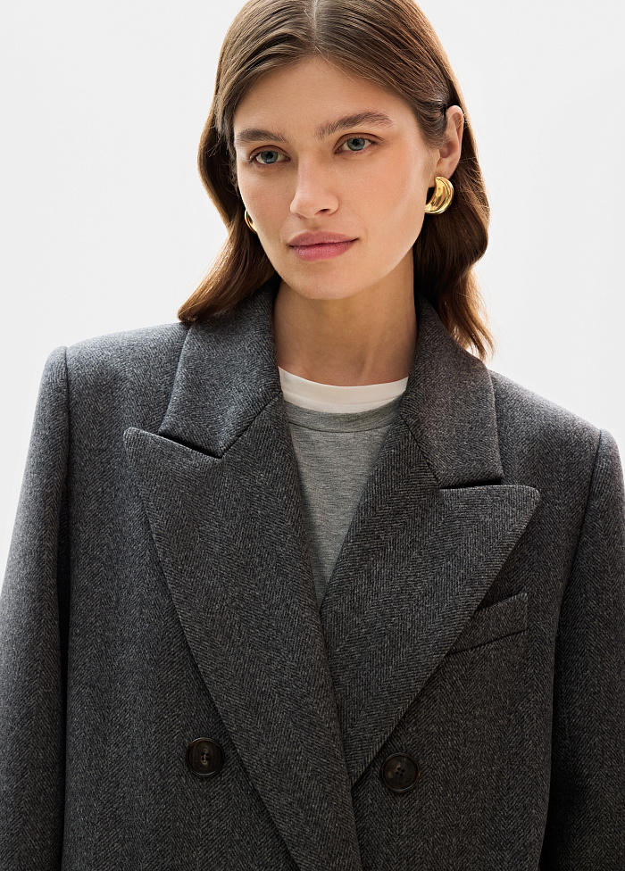 картинка Пальто из шерсти и кашемира от бренда Оксаны Лаврентьевой OLOLOL