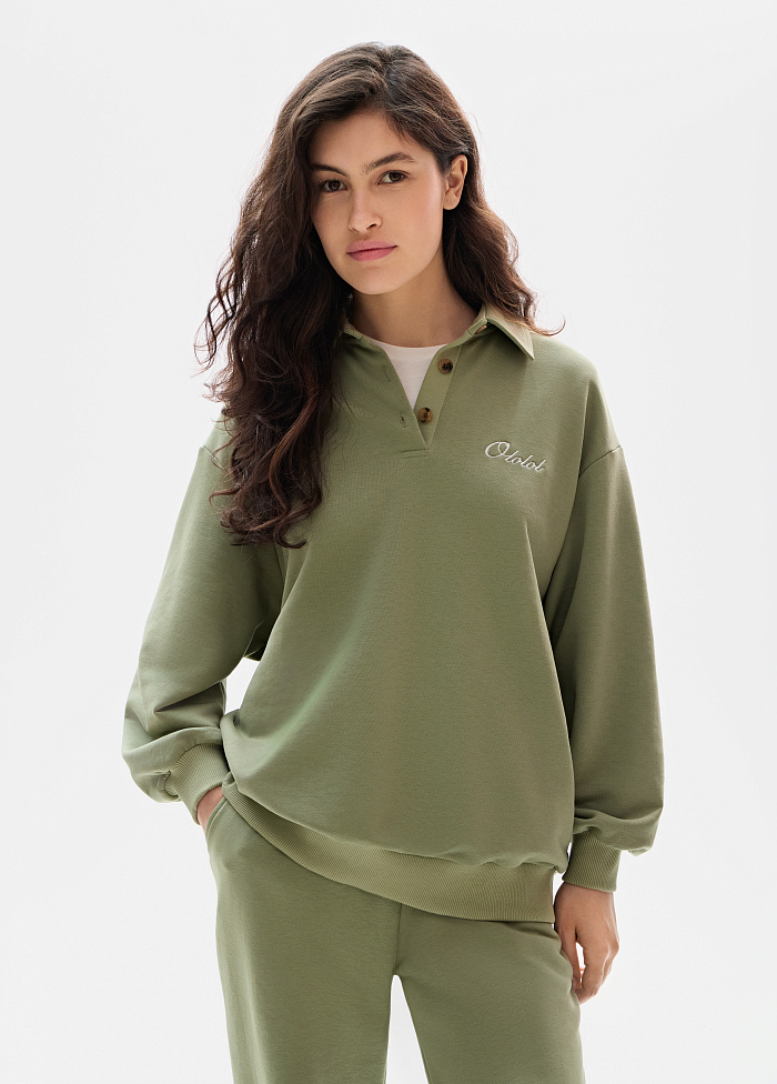 картинка Свитшот из хлопка от бренда Оксаны Лаврентьевой OLOLOL