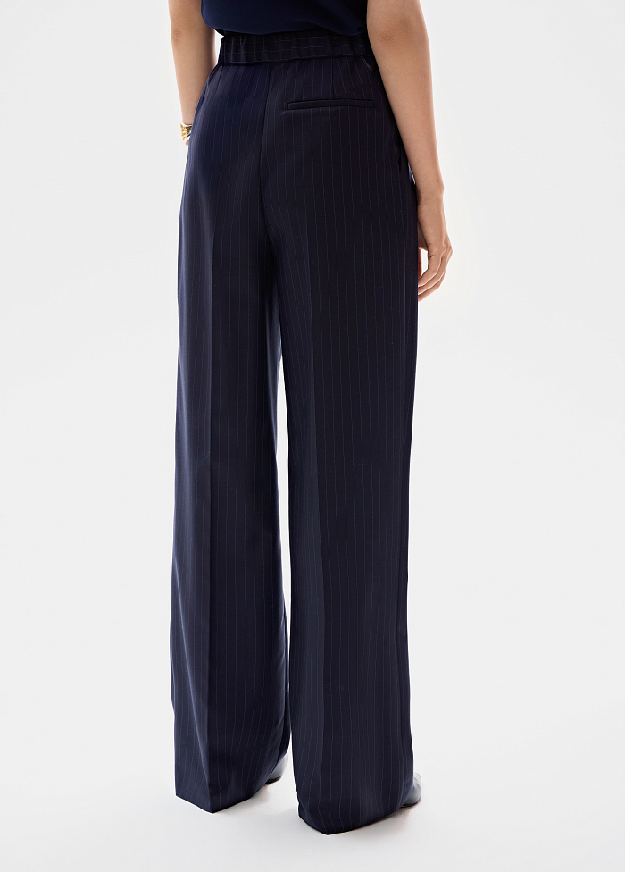 картинка Брюки  из шерсти в полоску от бренда Оксаны Лаврентьевой OLOLOL